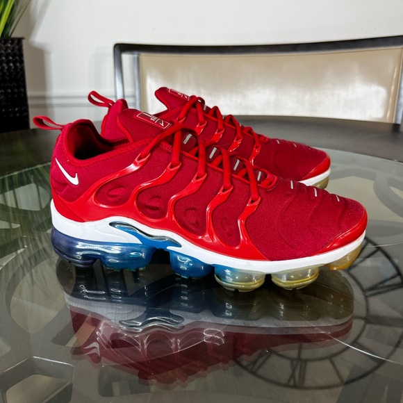 Nike Air Vapor Max Plus USA Red White Blue Sz 9.5 Men’s - Picture 1 of 5